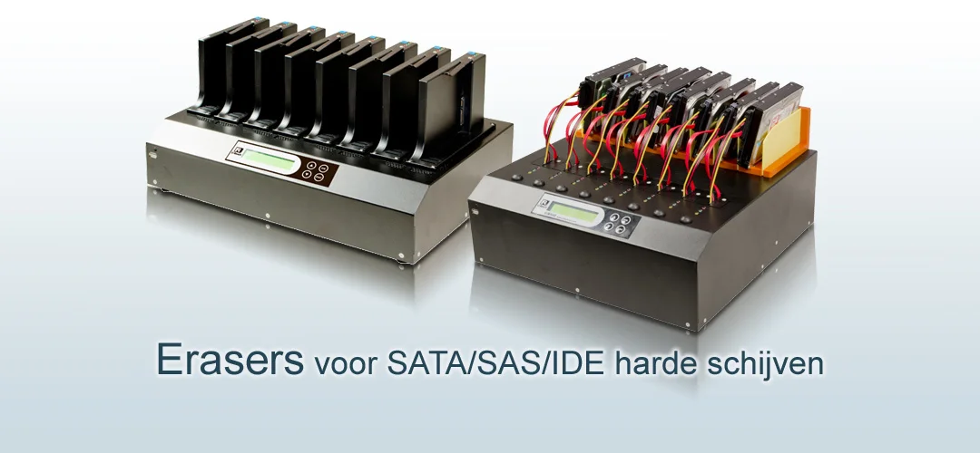 Erasers voor SATA SAS IDE harde schijven
